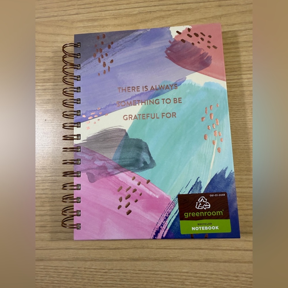 Greenroom Spiral Notebook with Inspirational Quote